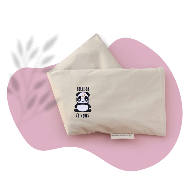 Coussin Chauffant Noyaux De Cerise Motif Panda | Housse Amovible En Polyester, Dimensions 17x23 Cm | Pour Micro-ondes Ou Four - 11